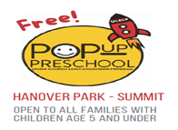 FREE! POP-UP PRE-SCHOOL EVENT!  Saturday- June 12, 2021 from 10AM - 12PM