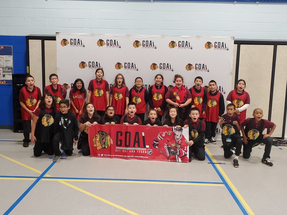 The Chicago Blackhawks staff members came to Wharton today!