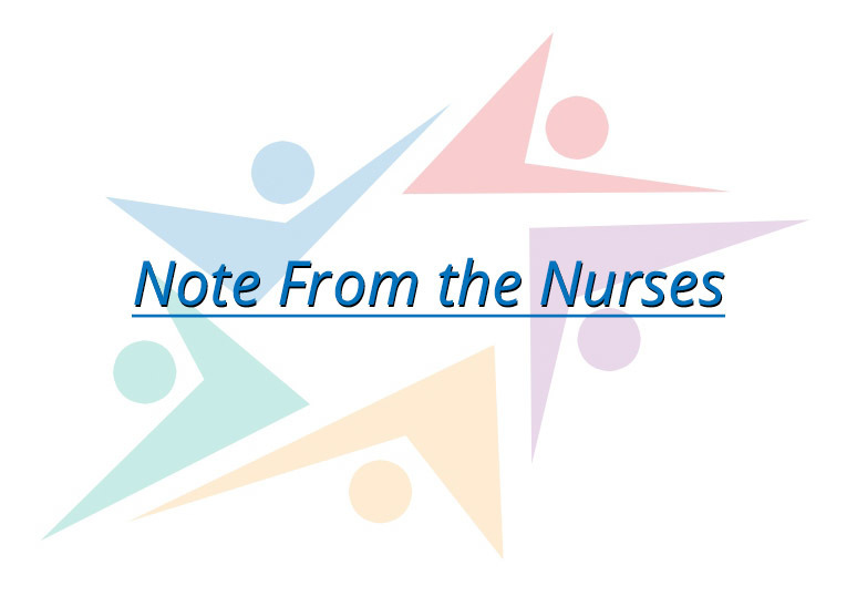 Note from Nurses