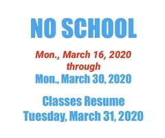 03/15/2020: SD104 NO SCHOOL Extended Schedule Update